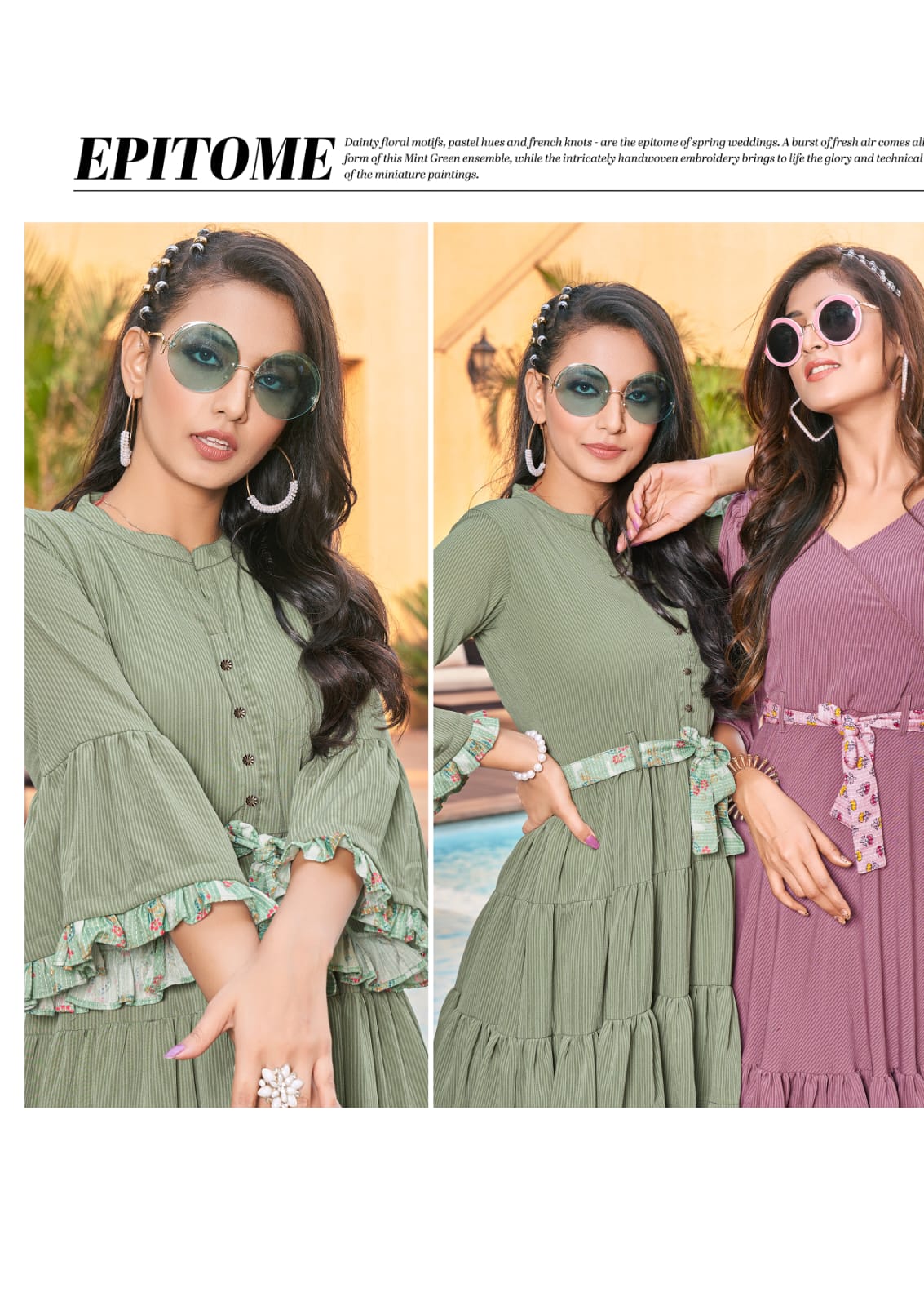 Glamour By Karissa Tinic Style Kurtis Catalog